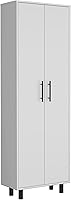 Vista 9 de DEPOT E-SHOP Multistorage Cabinet 71" H, 5 Internal Shelves, 2 Doors, White/Macadamia