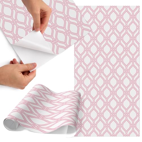 Placage de meuble imperméable mat 75x150cm résistant décoloration rose - 2