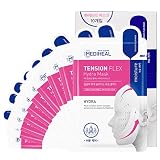 Mediheal Tension Flex Hydra Mask 10 Masks - Hylauronic Acid and Ceramide Hydrating Facial Contours P
