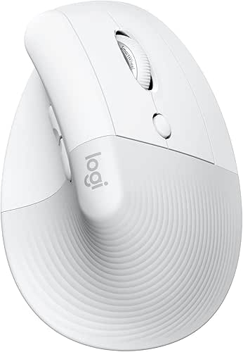 Logitech Lift for Mac Wireless Vertical Ergonomic Mouse, Bluetooth, Quiet