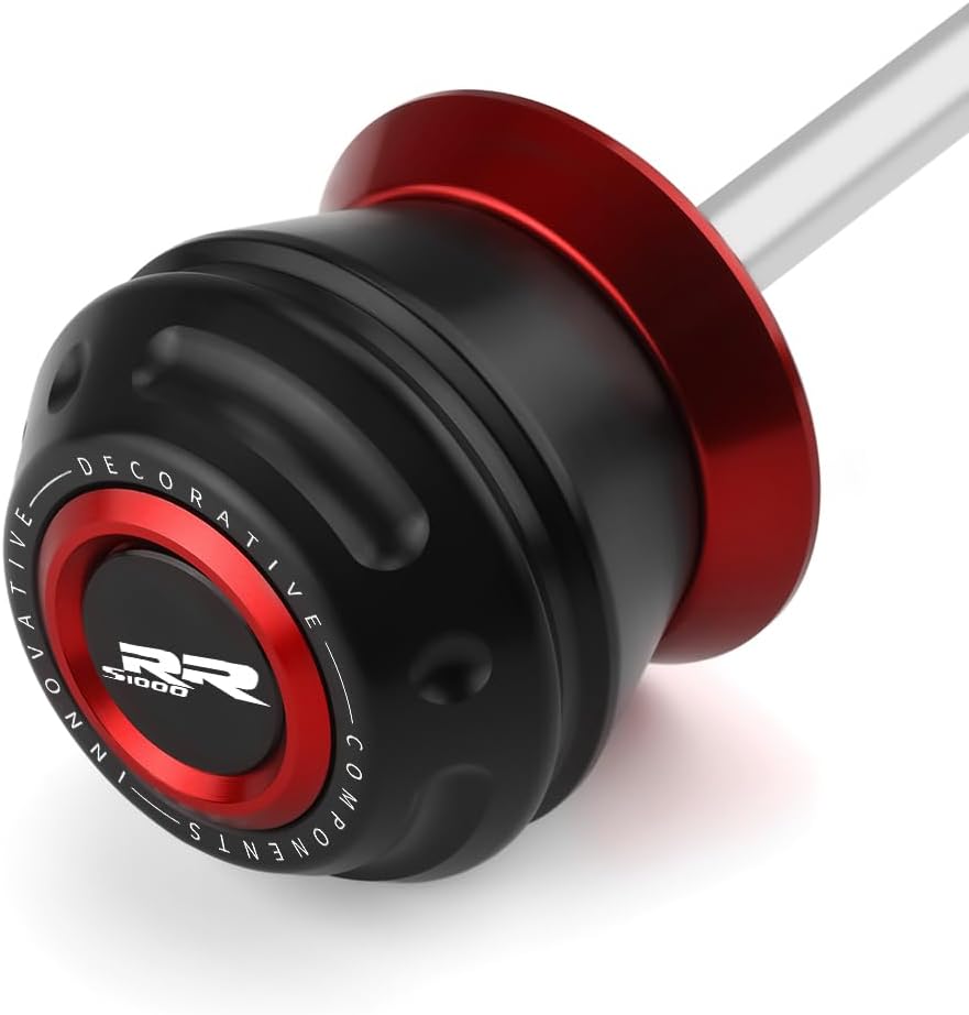 Motorcycle Rear Wheel Axle Fork Slider Crash Protector Compatible With BMW S1000RR 2012-2019 2020 2021 2022 2023 2024 2025 | S 1000 RR 1000RR S1000 RR S1KRR Accessories (red)