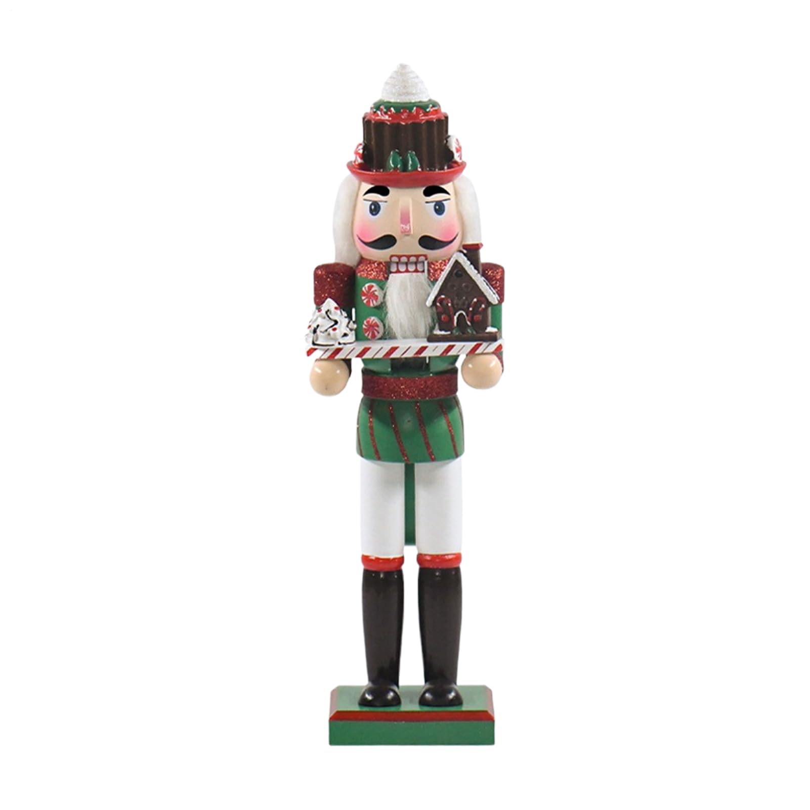 Casse-noisette décoration de Noël en bois 36 cm pour étagère festive
