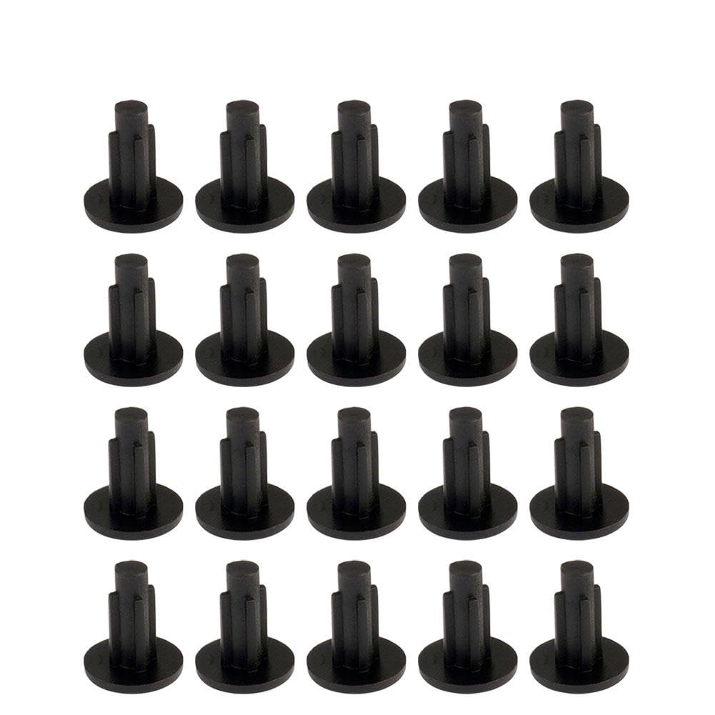 Bike Frame Screw Hole Plugs, M5 Water Bottle Cage Caps, Cycling Thread Protector, Rubber Dust Cover for Road Mountain Bicycle Rust Prevention (20pcs)