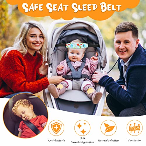 Image of Baby Carseat Head Support,Car seat Straps Pillow Support Ban,Stroller Neck Relief Strap Headrest,Slumber Sling Sleep Positioner for Toddler Infants Child Children Kids