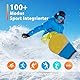 Popglory Smartwatch Herren Damen, 1.85 Fitnessuhr mit Blutdruckmessung Telefonfunktion Sprachsteuerung Herzfrequenz, 100+ Sportmodi Fitness Tracker Schrittzähler Schlaf SpO2, für Android iOS