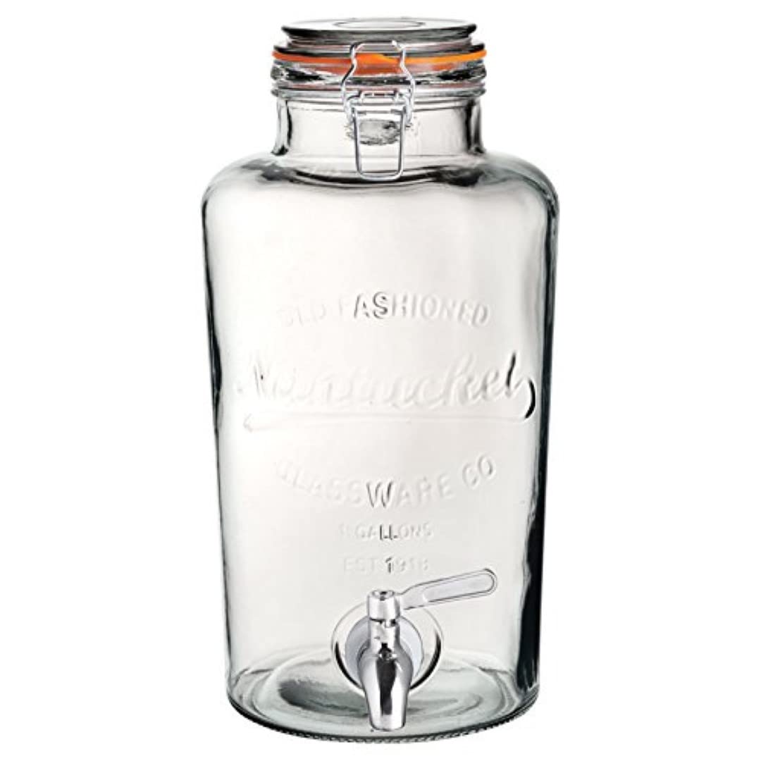 Utopia R90033 Punch Barrel, Sharing Nantucket, 4.5 L, 160 oz, Transparent, 4.5L (160oz)