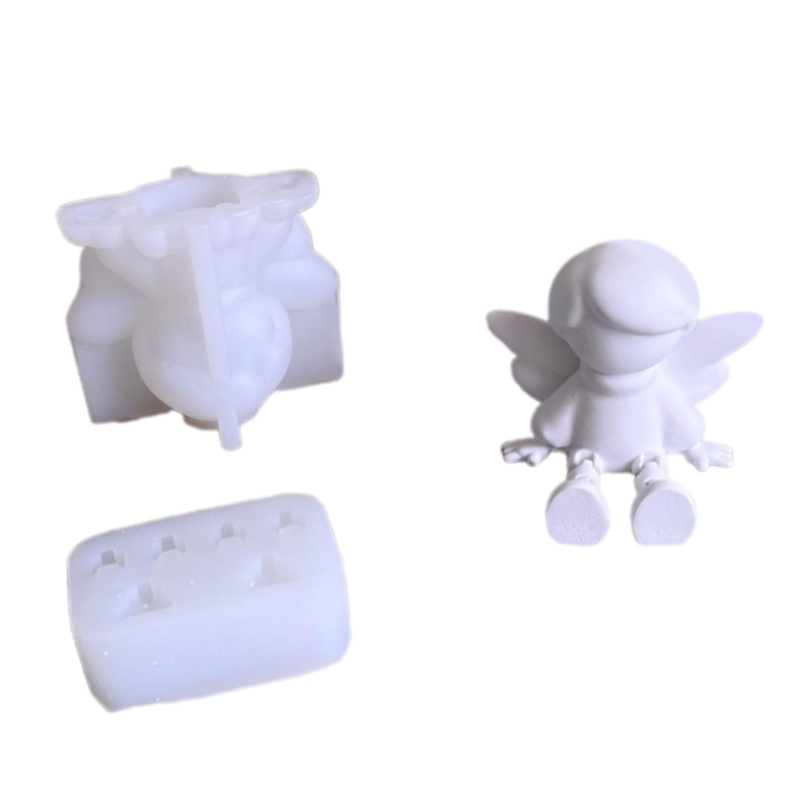Jazuaiao Easy Use Silicone Christmas Cast Create Celebratory Snowfigure Patron Star Ornamentation for Home Holiday Deck Artisanal Project Silicone Christmas Statue Cast Set
