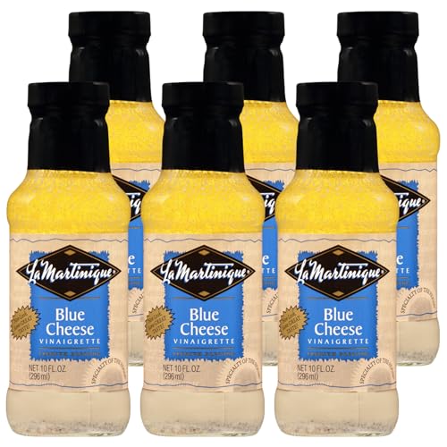 La Martinique Blue Cheese Vinaigrette Dressing 10 Ounce Bottle (Pack of 6)