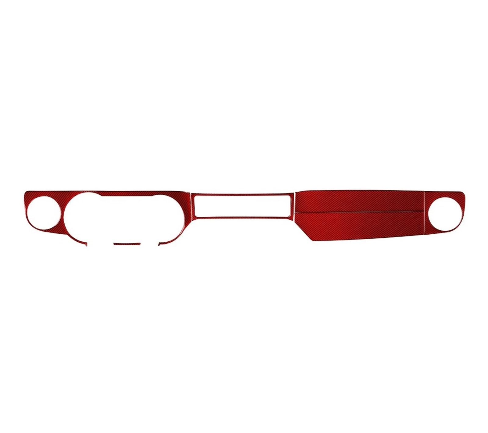 Trim Sticker Accessories Car Sticker Center Console Dashboard Panel Cover Trim for Mustang GT for Shelby 2010 2011 2012 2013 2014 Car Interior Decoration(Red)