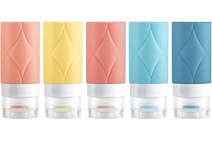 Leak-Proof Travel Bottles for Toiletries (5-Pack)