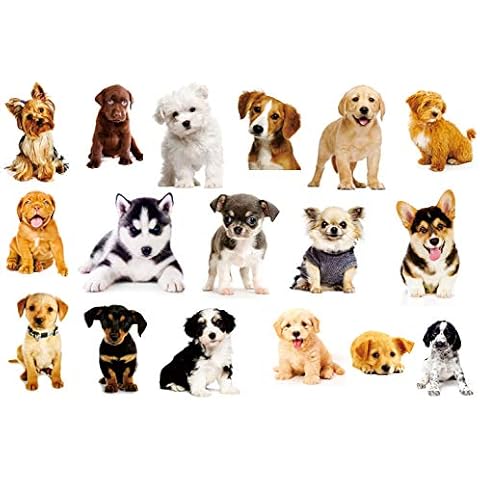Pegatinas de pared 3D para niños con forma de perro Cover