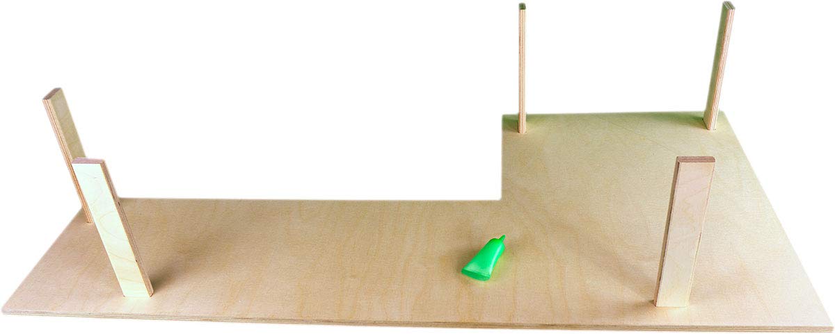 Getzoo Rennbahn (96x47x21cm) XXL I Vielseitig Nutzbar I Natürlich und Unbehandelt I Großzügige Dimensionen I Flexibilität durch Anpassungsfähigkeit (Rechts)
