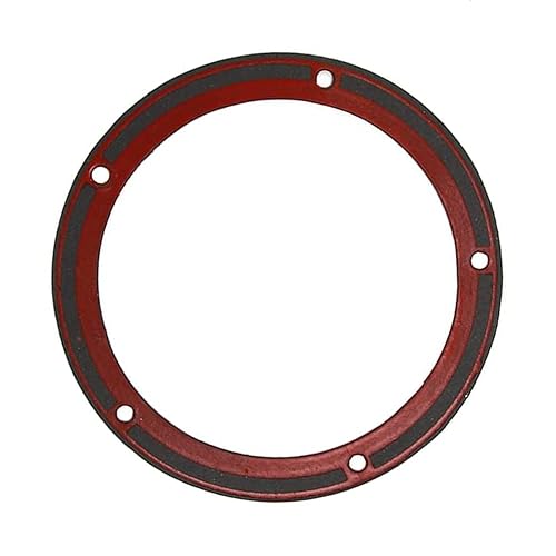 Riloer Junta de tapa de temporizador de 5 agujeros, junta de cubierta Derby del motor, junta de cubierta Derby de doble leva compatible con Harley