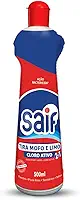 Limpador Tira Mofo E Limo Cloro Ativo Squeeze Saif 500Ml, Removedor De Mofo E Limo Com Cloro Ativo Squeeze, Vermelho, Ação Bactericida Prolongada, Facilitando Sua Vida, Maximizando Toda Limpeza
