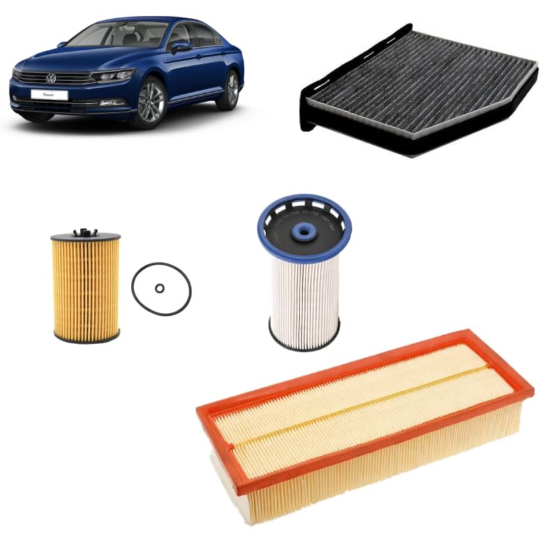 Kit tagliando 4 filtri per Volkswagen Passat B8 1.6 TDI