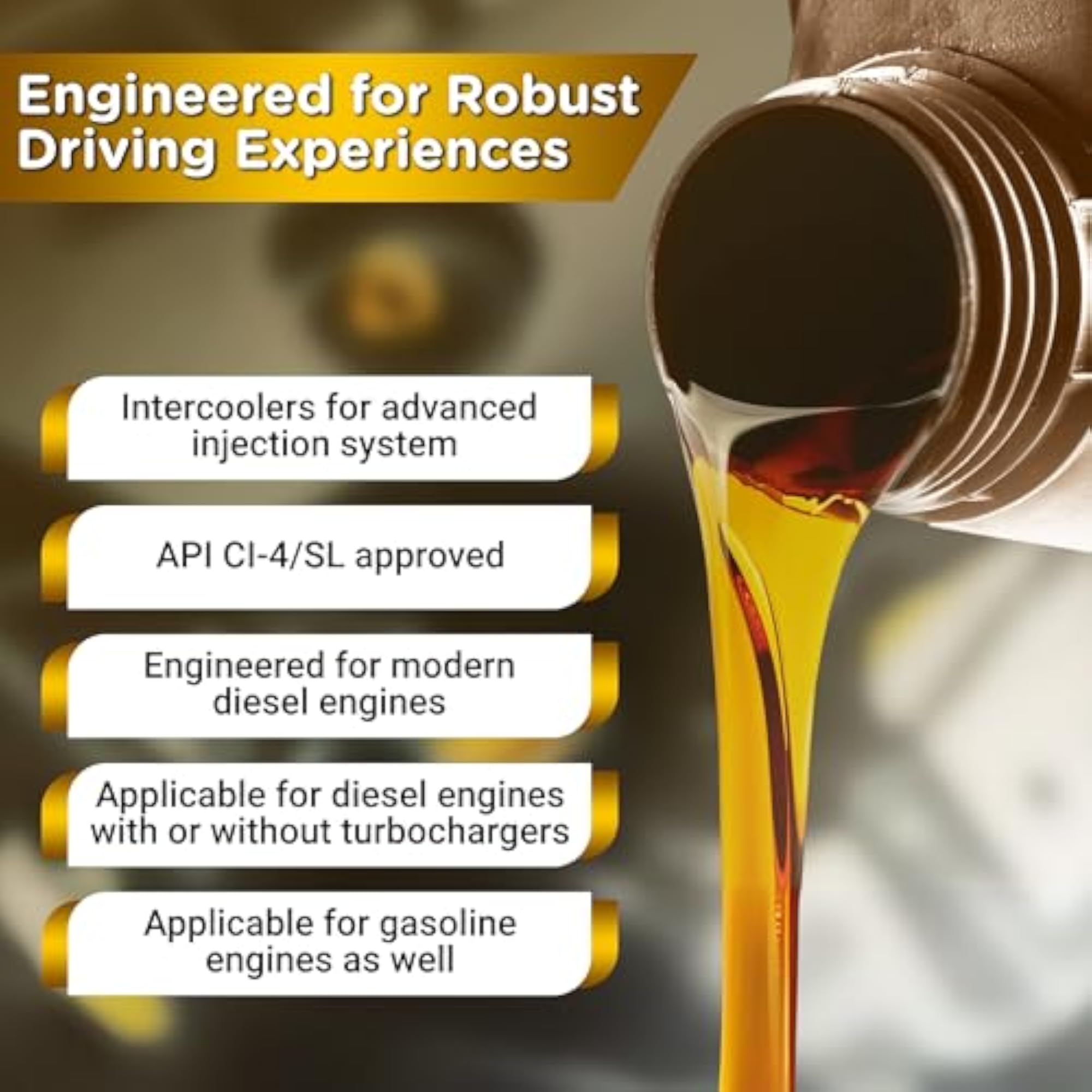Quartz 5000 Diesel 15W-40 Engine Oil, High Performance