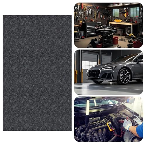 Tapis de garage pour le sol antidérapant avec feutre absorbant lavable - 5