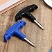2 Pcs Golf Club Wrenches Tools Golf Torque Wrench Golf Head Adjustment Tool Stainless Steel Golf Club Driver Torque Tool with Plastic Handle, T20, Blue & Black