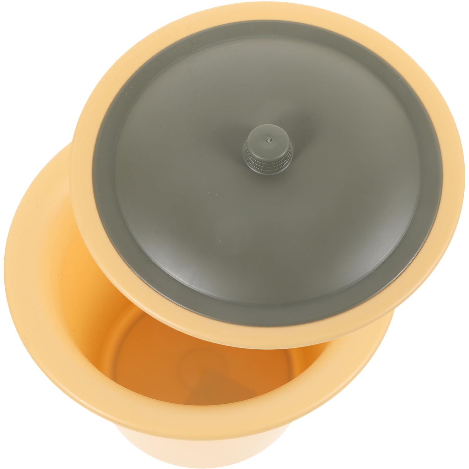 Bandeja portátil de plástico reutilizable con tapa para personas mayores y adultos, solución de orinal de viaje y hogar, diseño cómodo e higiénico para un uso fácil