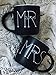 MKT ST Mr and Mrs Ceramic Coffee Mug, Matte Black (Set of 2)