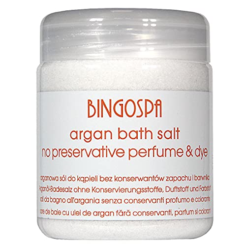 BINGOSPA Sales de baño de argán para jacuzzi, tratamientos SPA y peeling - 550g