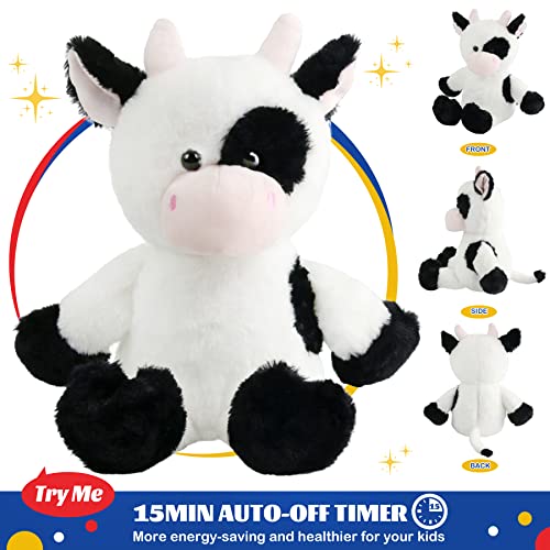 Glow Guards 15'' Light Up Music Cow Stuffed Animal Farm Animal Glowing Singing Soft Plush Toy With Lullaby Songs Led Night Lights For Toddler Kids Nap Time Pal #TOP5