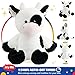 Glow Guards 15'' Light up Music Cow Stuffed Animals Glowing Singing Soft Plush Toy with Lullaby Songs LED Night Lights for Birthday Gifts Toddler Kids Nap Time Pal