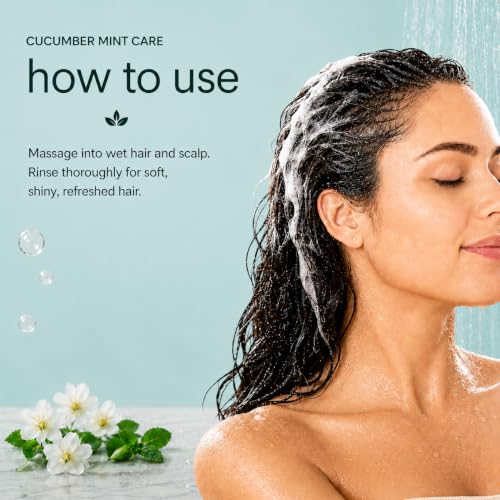 Image of Ginger Lily Farms Botanicals Shampoo, 128oz /4pk, Cucumber Mint Bliss | 100% Vegan & Cruelty-Free | Moisturizing Shampoo for All Hair Types | Refill Size
