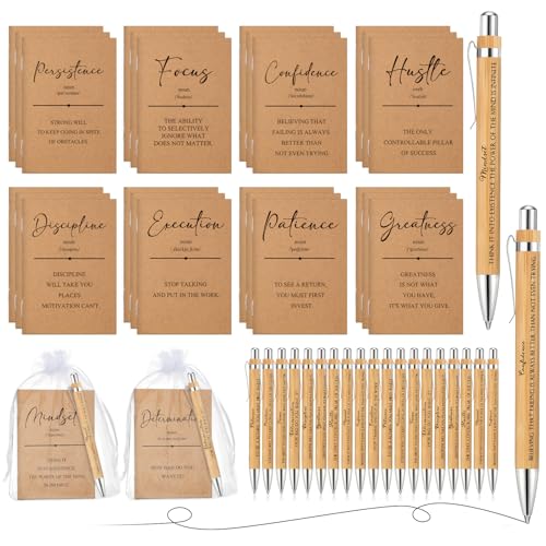 Carnet en bois de bambou rétractable Spakon lot de 30 pour bureaux