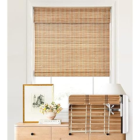 LazBlinds Cordless Bamboo Roman Shades Cover