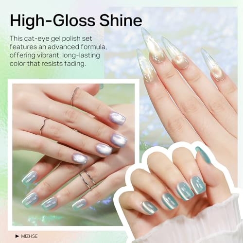 Set de Esmaltes en Gel Cat Eye 6 Colores MIZHSE miniatura 4