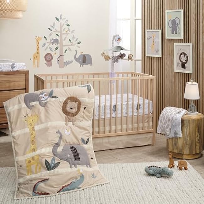 Lambs & Ivy Disney Baby Pooh Bear & Pals Cotton 3Piece Nursery Crib Bedding Set