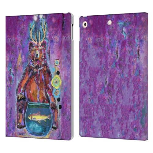 Étui portefeuille en cuir Wyanne Bear pour iPad 10.2 protège votre tablette