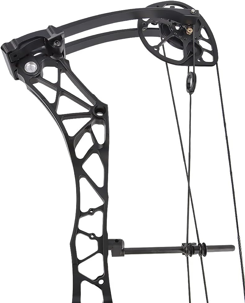 Archery Compound Bow and Arrow Set 50-70lbs Adjustable Hunting Bow 25”-30” Up to 320FPS Adult Bow Outdoor Shooting Target Practice