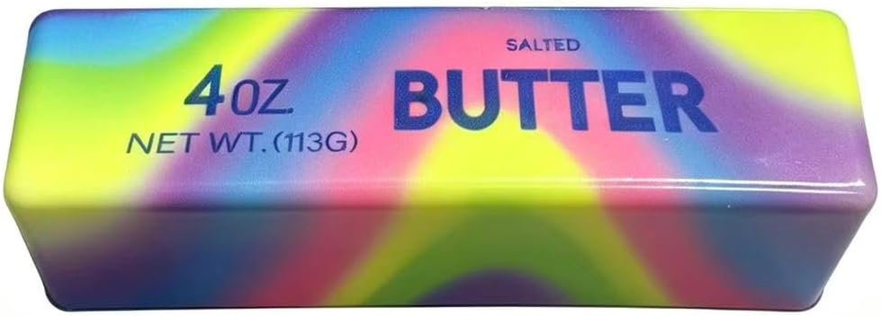 Realistic Soft Butter Stick Fidget Toy,Slow Rebound Cute Butter Squeeze Stress Balls, Slow Rising Portable Squishy for Adults Anxiety & Stress Relief, Sensory Gifts for Office, Home (Colorful)