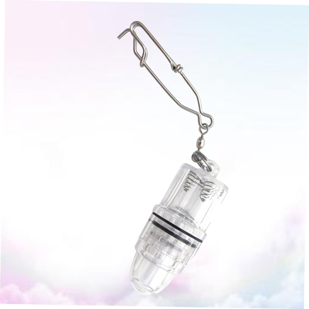 OHPHCALL Led Fishing Light Lure Deep Water Fish Lamp for Freshwater Saltwater Battery-Powered Indicator Light with Chain White