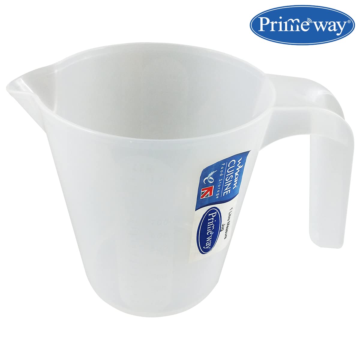Primeway® Wham Cuisine Measuring Plastic Cup, 1 Litre, Transparent 3
