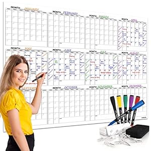 Scribbledo Jahresplaner 501H, trocken abwischbar, 12 Monate