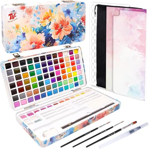 TBC 100 Colors Watercolor Paint Set for Kids