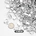 Skyflame 10-Pound Fire Glass for Fireplace Fire Pit and Landscaping, Platinum Reflective, 1/2-Inch