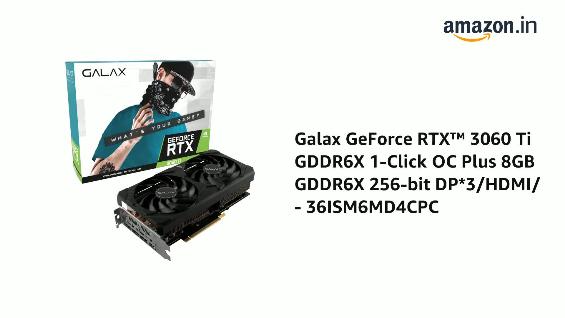 Amazon.in: Buy Galax GeForce RTX™ 3060 Ti GDDR6X 1-Click OC Plus