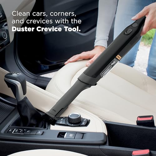 Shark WANDVAC Cordless Hand Vac, Lightweight, Versatile and Portable at 1.4 lbs., Powerful Suction for Pet Hair, Charging Dock, One-Touch Empty for Car & Home, Duster Crevice Tool, Black, WV201BK - Image 5