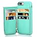 iPhone 7 Plus Wallet Case, iPhone 8 Plus Leather Wallet Case, LAMEEKU Shockproof iPhone 7 Plus Credit Card Holder Case with Zipper Wallet, Protective Cover for Apple iPhone 7 Plus/8 Plus - Mint Green