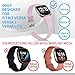 Coperr 4 Packs Bands Compatible with Fitbit Versa/Fitbit Versa 2/Fitbit Versa Lite for Women Men, Narrow Slim Soft Silicone Replacement Wristband for Fitbit Versa Smart Watch with Buckle Design