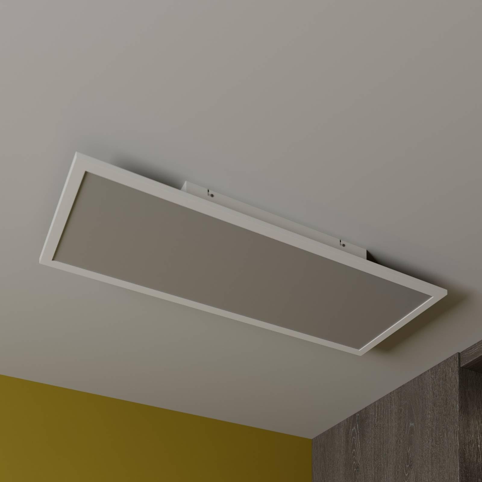 Lindby LED Lámpara de techo Luay (Moderno) en Blanco hecho Plástico e.o. para Cocina (1 llama, lámpara, plafón