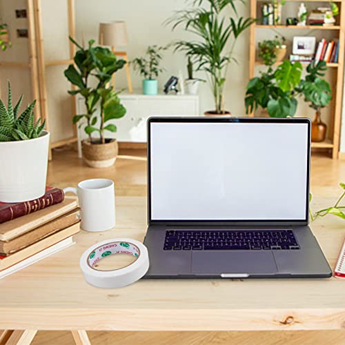 GORGECRAFT 20mmx 20m Buchbinde-Reparaturband Weißes Gewebeband Selbstklebendes Klebeband Tuch Bibliothek Buchnahtabdichtung Bastelband Für Buchbinder Scharniere Sofa Kordel Kabel Gurtbandreparatur