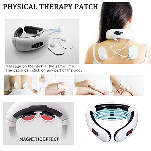 Neck_Massager, Portable Neck_Massager with with 6 Modes 10 Levels Intensity for Women Men, Cordless Multifunctional_Massager Equipment for Office Travel Home Use - Thumbnail 3