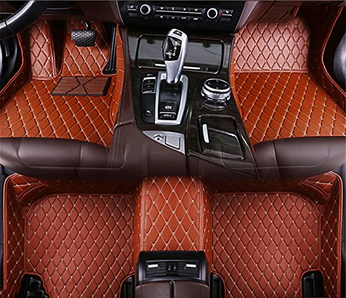 Tapis de sol Toyota Rav4 en cuir de prestige marron finition sur mesure 2021