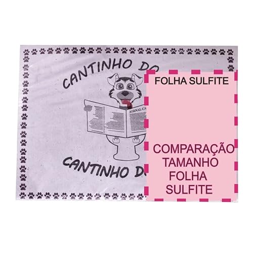 Papel Jornal Tapete Pet PIPI Biodegradável Absorvente 50x35 cm 150 unid + Brinde