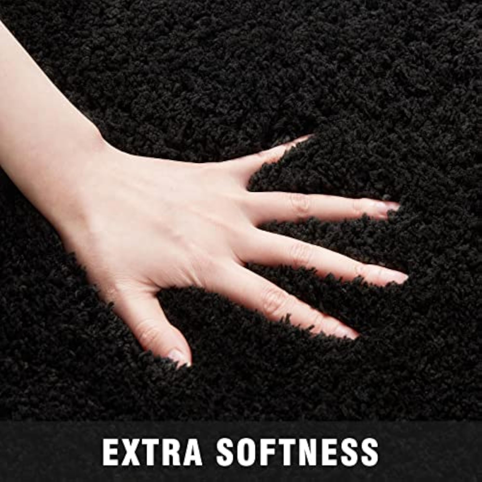 Luxury Fluffy Shaggy Polyester Carpet, 2x5 Feet